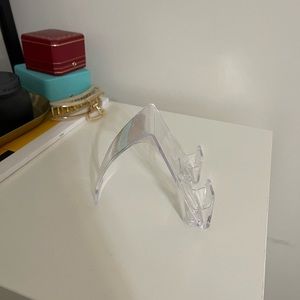 clear phone stand, magazine stand, frame stand, etc